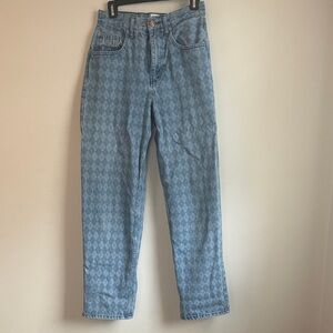 BDG Baggy Boyfriend Checkered Jeans — W28 L32